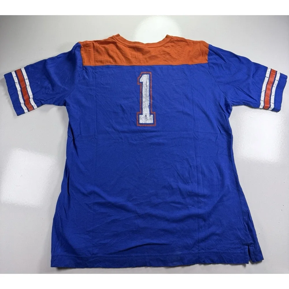 FLORIDA GATORS Nike Team‎ #1 Blue Orange Football Jersey Tee XL Vintage